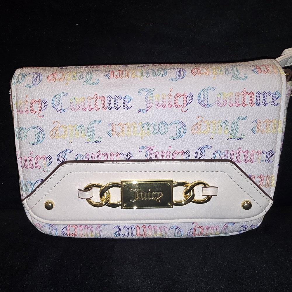 Juicy Couture White Multicolor Logo Women's Bag